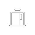 Emergencies, emergency exit icon. Element of emergencies icon. Thin line icon for website design and development, app development Royalty Free Stock Photo