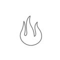 Emergencies, fire icon. Element of emergencies icon. Thin line icon for website design and development, app development Royalty Free Stock Photo