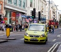 Emergency Ambulance in Oxford Street Royalty Free Stock Photo