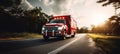 Emergency ambulance speeding through street on a call to respond to an urgent situation