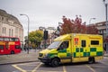 Emergency Ambulance rushing to hospital