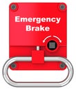 The emergency brake Royalty Free Stock Photo
