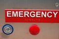 Emergency button Royalty Free Stock Photo