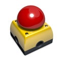 Emergency button , 3D Illustration