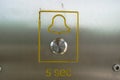 Emergency button in an elevator Royalty Free Stock Photo