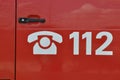 Emergency call 112 Royalty Free Stock Photo