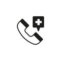 Emergency call icon Royalty Free Stock Photo