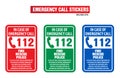 Emergency call sign Royalty Free Stock Photo