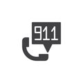 Emergency calling service icon vector