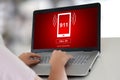 Emergency concept on a laptop Royalty Free Stock Photo