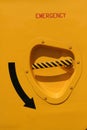 Emergency door Royalty Free Stock Photo