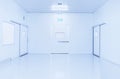 Emergency door of science laboratory or industry factory Royalty Free Stock Photo