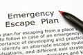 Emergency Escape Plan Royalty Free Stock Photo