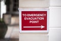 Emergency Evacuation Point Royalty Free Stock Photo