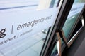 Emergency exit doors Royalty Free Stock Photo