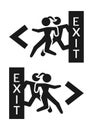 Emergency exit door indication