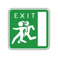 Emergency exit door indication