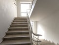 Emergency exit in hotel, close-up staircase, interior staircases, interior staircases hotel, Staircase in modern house, staircase