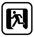 Emergency exit icon