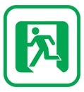 Emergency exit icon Royalty Free Stock Photo