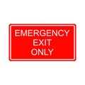 emergency exit icon vector Royalty Free Stock Photo