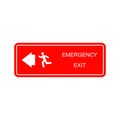 emergency exit icon vector Royalty Free Stock Photo