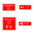 emergency exit icon vector Royalty Free Stock Photo