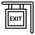 Emergency exit  Isolated Vector Icon which can easily modify or edit Royalty Free Stock Photo
