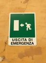 Emergency exit Royalty Free Stock Photo