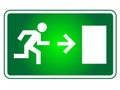 Emergency exit sign Royalty Free Stock Photo