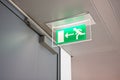 Emergency exit sign Royalty Free Stock Photo