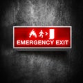 Emergency exit sign