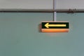 Emergency exit sign in a building Royalty Free Stock Photo