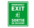 Emergency Exit Sign in English and French - Sortie de Secours - Printable Bilingual Safety Sign