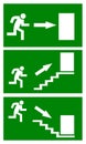 Emergency exit sign Royalty Free Stock Photo