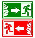 Emergency exit sign Royalty Free Stock Photo