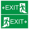 emergency exit sign Royalty Free Stock Photo