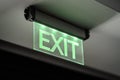 Emergency Fire Exit Light Sign Royalty Free Stock Photo