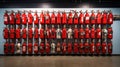 emergency fire extinguisher wall Royalty Free Stock Photo