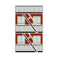 Emergency Fire Ladder Icon Royalty Free Stock Photo
