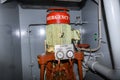 Emergency fire pump. Marine engine. Safety equipment