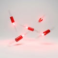 emergency flares stick (red Royalty Free Stock Photo
