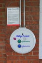 Emergency help contact point on train station