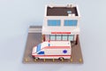 Emergency Hospital Entrance 3d isometric