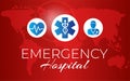 Emergency Hospital Illustration Background Banner Design