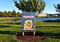 Emergency Life Ring in Northside Park, Ocean City, MD Royalty Free Stock Photo