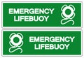 Emergency Lifebuoy Symbol Sign, Vector Illustration, Isolated On White Background Label .EPS10 Royalty Free Stock Photo