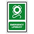 Emergency Lifebuoy Symbol Sign, Vector Illustration, Isolated On White Background Label .EPS10 Royalty Free Stock Photo