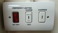 Emergency lighting switch Royalty Free Stock Photo