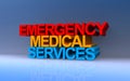 emergency medical services on blue